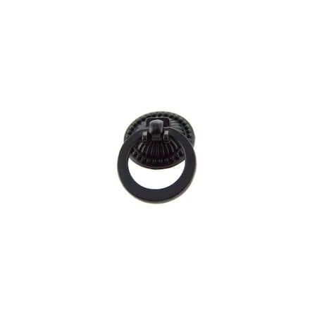 Crown 1-3/8" Ring Cabinet Pull with Matte Black Finish CHR1401BK